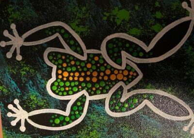 Frog Painting indigenous influence